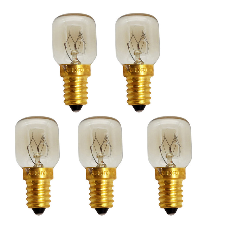 5X 25W E14 220V 300 Degree High Temperature Resistant Microwave Oven Bulb New