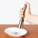Portable Kitchen Stainless Steel Thumb Push Salt Pepper Spice Sauce Grinder Mill
