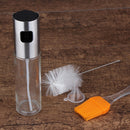 4pcs Oil Dispenser Stainless Steel Spray Bottle - Bundled with Oil Brush, Funnel