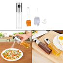 4pcs Oil Dispenser Stainless Steel Spray Bottle - Bundled with Oil Brush, Funnel