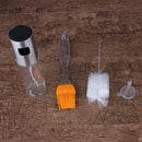 4pcs Oil Dispenser Stainless Steel Spray Bottle - Bundled with Oil Brush, Funnel