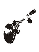 Wall-Stickers Guitar Musical-Instrument Rock Music Living-Room Creative Art