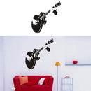 Wall-Stickers Guitar Musical-Instrument Rock Music Living-Room Creative Art cv b