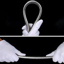 Stainless Steel Metal Shower Head Hose Water Pipe Flexible Lightweight x v