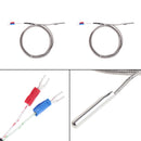 2X Thermocouple Temperature Controller Sensor 0-600C K Type Wire 2M Probe 5*30mm