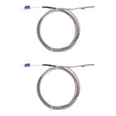 2X Thermocouple Temperature Controller Sensor 0-600C K Type Wire 2M Probe 5*30mm