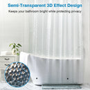 Funny Shower Curtain Waterproof Polyester Bathroom Decor with 12 Hooks