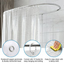 Funny Shower Curtain Waterproof Polyester Bathroom Decor with 12 Hooks
