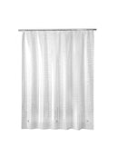 Extra Long Shower Curtain 180x200cm Waterproof Fabric Solid Color Eva