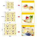 3x Beeswax Food Wraps Reusable Sustainable Hygenic Bee Wax Cloth New Hot