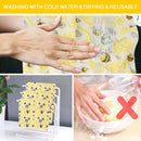 3x Beeswax Food Wraps Reusable Sustainable Hygenic Bee Wax Cloth New Hot