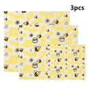 3x Beeswax Food Wraps Reusable Sustainable Hygenic Bee Wax Cloth New Hot