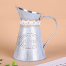 Flower Vase Iron Metal Rustic Style Jug Can Flower Vase for Wedding Home x v