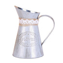Flower Vase Iron Metal Rustic Style Jug Can Flower Vase for Wedding Home x v
