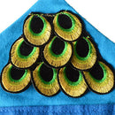100X Embroidered Sew Iron On Patches Peacock Eye Clothes Applique DIY Craft