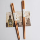 5 Pairs Japanese Reusable Chopsticks Natural Beech Wood Chopsticks New Hot