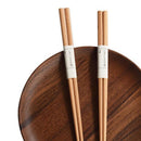5 Pairs Japanese Reusable Chopsticks Natural Beech Wood Chopsticks New Hot