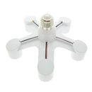 E27 to E27 One-Divided-Fives Light Bulb Base Durable Y Shape Lamp Bulb Splitter