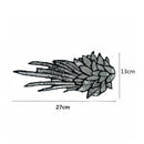 2 Pairs Sew On Embroidered Badges Mirror Wings Sequins DIY Craft Patch Appliques
