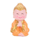4 CM China Boxwood Sack Monk prayer beads Maitreya Buddha Lucky Wealth sculptur