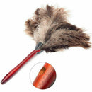 Anti-static Ostrich Feather Fur Brush Duster Dust Cleaning Tool Wooden Handle x