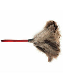 Anti-static Ostrich Feather Fur Brush Duster Dust Cleaning Tool Wooden Handle x
