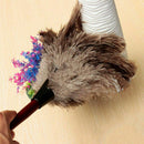 Ostrich Feather Brush Duster Dust Cleaning Tool Wooden Handle NEW