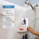 Fogless Anti Fog Glass Shower Shaving Mirror Bathroom Fog-Free Adhesive Hook
