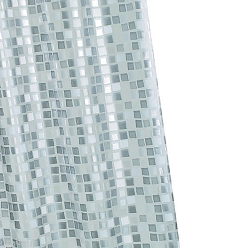 Easy Clean Shower Curtain Bathroom Waterproof Fabric Free Hooks Wooden Hot 1x