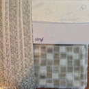 Easy Clean Shower Curtain Bathroom Waterproof Fabric Free Hooks Wooden Hot 1x