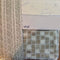 Easy Clean Shower Curtain Bathroom Waterproof Fabric Free Hooks Wooden Hot 1x