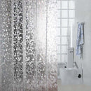 Fabric Shower Curtain Rust Proof Grommets Easy Clean Waterproof 72"x72" Leaves