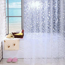 Fabric Shower Curtain Rust Proof Grommets Easy Clean Waterproof 72"x72" Leaves