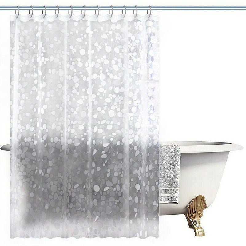 Shower Curtain Multi Colored Durable Vinyl Easy Clean Bathroom Accessories New
