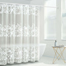 1 pc Solid Waterproof PEVA Bathing Shower Curtain Bathroom Curtains with Hooks