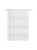 1 pc Solid Waterproof PEVA Bathing Shower Curtain Bathroom Curtains with Hooks