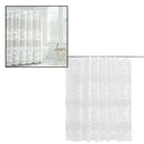 1 pc Solid Waterproof PEVA Bathing Shower Curtain Bathroom Curtains with Hooks