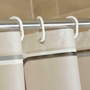 120*180CM PEVA Shower Curtain Liner, Waterproof,Black and White Square Style