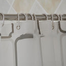 120*180CM PEVA Shower Curtain Liner, Waterproof,Black and White Square Style