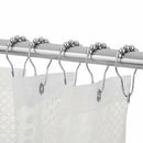 Rustproof Steel Polished Chrome Shower Curtain Rings Set of 12 Polished Nickel