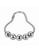 Rustproof Steel Polished Chrome Shower Curtain Rings Set of 12 Polished Nickel