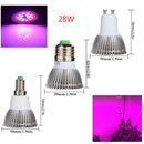 2Pcs E27 Full Spectrum LED Grow Light  Growing Lamp For Plant Veg High Quality