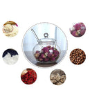 Glass Storage Jar Tea Coffee Sugar Dry Food Dispenser Canisters Jars Sealed Lid