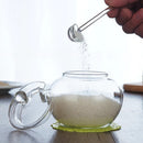 Clear Glass Bottle Water Juice Storage Jar Food Dispenser Glass Lid Kitchen