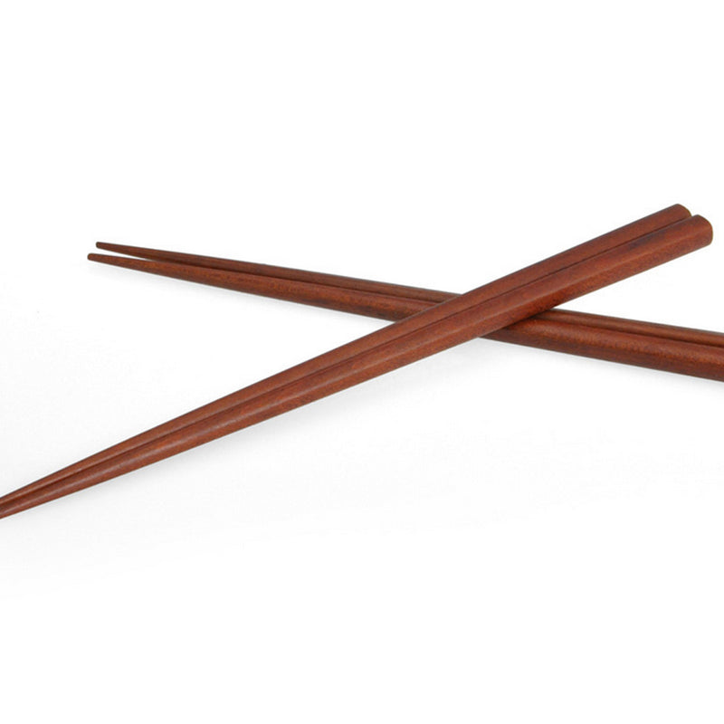 5 Pairs Handmade Japanese Natural Iron Wood Chopsticks Set Kitchen Value v b