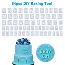 Fondant Cake Cutter Plunger Cookie Mold Alphabet Number Letter Mould Tool