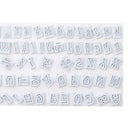 Fondant Cake Cutter Plunger Cookie Mold Alphabet Number Letter Mould Tool