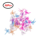 30x Orchid Clips Plant Garden Flower Support Mini Plastic Stem Clips Upright New