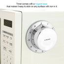 1 Pc Mechanical Timer Durable 60-Minutes PP Novelty Mechanical Timer for Kitchen