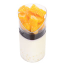 20X 80ml Mini Dessert Cups Clear Slanted Appetizer Cup Jelly Pudding Mousse Cup